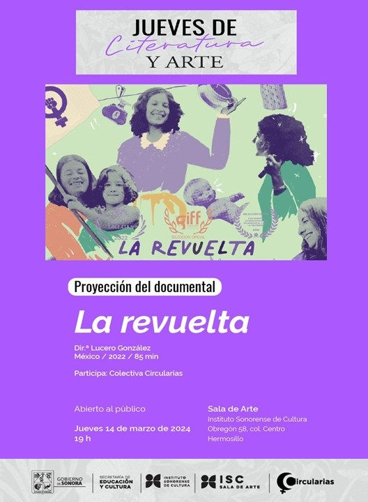 invitaciones al programa de radio "Aquí hay mujeres: diálogos feministas desde el noroeste"